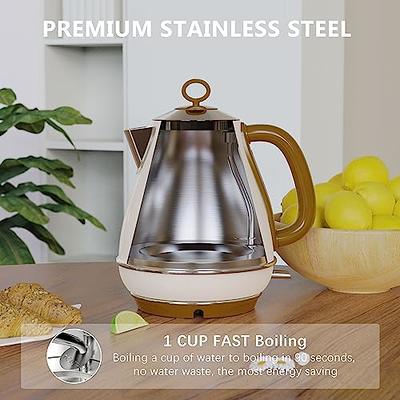 Stainless Steel 1.7L Electric Kettle 1500W Fast Boil with Auto