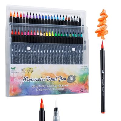 ARTISTRO Watercolor Brush Pens, 48 Colors Set + 2 Water Brush Pens. Un —  CHIMIYA