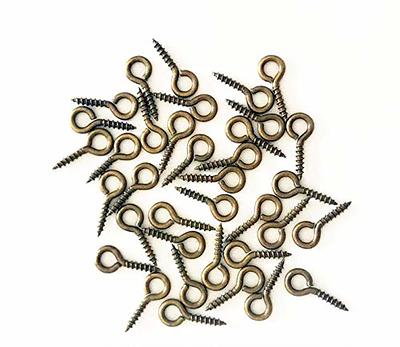 IDEALSV Small Screw Eyes Pin Hook Eyelets Screw Threaded Key Chain Hooks 12 x  5mm Mini Screw Eyes Pin Hoop for Jewelry Making Bronze 300 Pack - Yahoo  Shopping