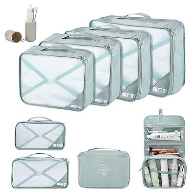 8PCS Waterproof Cubes Bags Compression Bags Suitcase Large Luggage Storage Travel  On Luggage Organizer Packing Capacity Carry