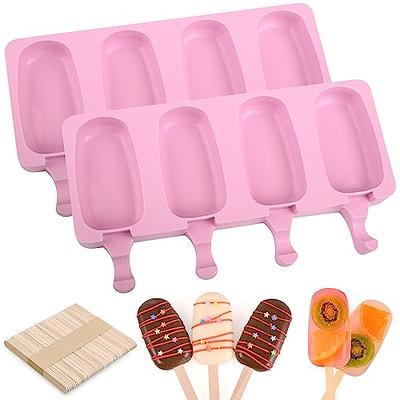 Dyna-Living Commercial Popsicle Molds 20PCS Flat Heads with Double-slot Stainless  Steel Popsicle Molds Metal Ice Cream Popsicle Mold with Lid, Single Cup  Capacity 85ml - Yahoo Shopping