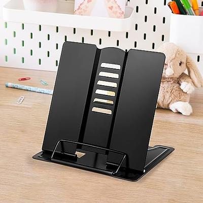 Dohia Book Stand Metal Desk Book Holder Portable Metal Desktop Adjustable  Foldable Cookbook Holder D1-2306-ETYDJ (Blue) - Yahoo Shopping