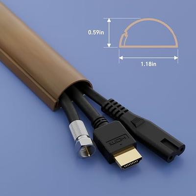 D-LINE Cord Cover 2-Pack, Cord Hiders, Paintable Cable Concealer, Cable  Raceway, Wire Covers, Wall