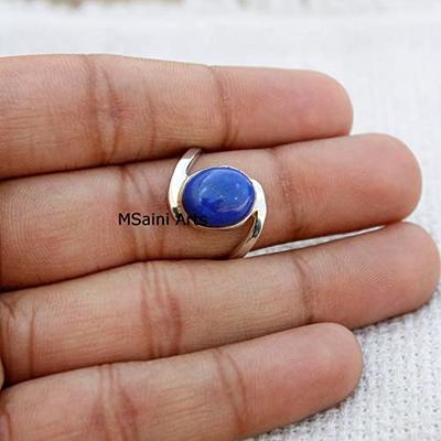 Buy Natural Lapis Lazuli Ring, 14K Solid Yellow Gold Ring, Lapis Lazuli  Jewelry, September Birthstone Ring, Christmas Present Online in India - Etsy