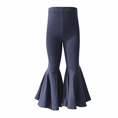 2pcs Solid Color Flare Leg Pants, High Waist Yoga Sports Bell-bottom  Leggings, Women's Activewear, Shop The Latest Trends