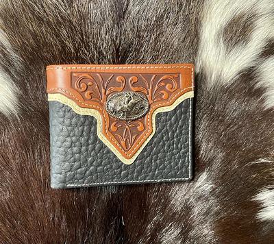 Men's Western Leather Wallets, Rodeo, Cowboy