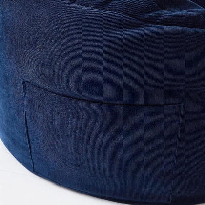 POD by Urban Shop Soft Plush Corduroy Bean Bag Chair with Pocket