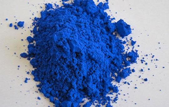 The rich, new blue pigment scientists have found. (Photo: Oregon State University)
