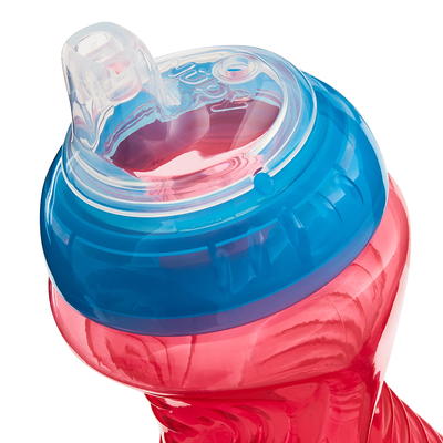 Nuby No-Spill Sippy Cup with Flex Straw for Boys - (3-Pack) 10-Ounce  Bottles - Training Sippy Cups for Toddlers 12+ Months