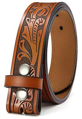 Reversible Belt for Men, CHAOREN Leather Jeans Belt 1 3/8 Black & Brown,  Adjustable Trim to Fit