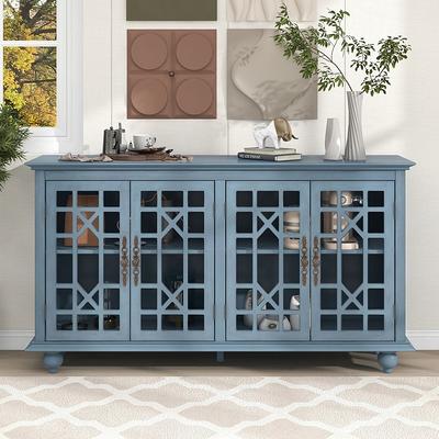  usikey Storage Cabinet with 2 Doors, Buffet Cabinet