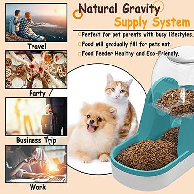 Kenond Automatic Dog Feeders for Large Dogs,3 Gallon Gravity Dog Feeder  Large Breed,Automatic Cat Feeder Food Dispenser,Large Dog Food Dispenser  Pet