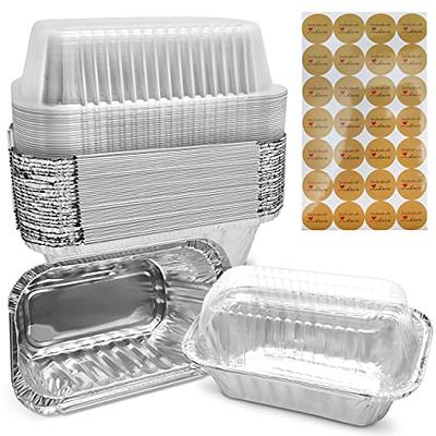 Chafing Dish Buffet Set with Cover Disposable - 21x13 (5 Pack) 9x13 & Lids  (10 Pack) Aluminum Serving Trays, Catering Pans for Keeping Food Warm