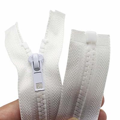 Plastic 5 Molded Jacket Zippers Separating Jacket Zipper One Way Jacket  Zippers 