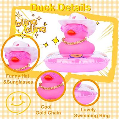MuMyer Pink Car Rubber Duck, Cute Duck Car Ornaments Duck Car