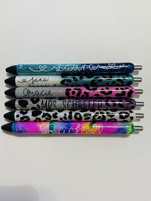Personalized Epoxy Glitter Black Ink Pen Refillable - Yahoo Shopping