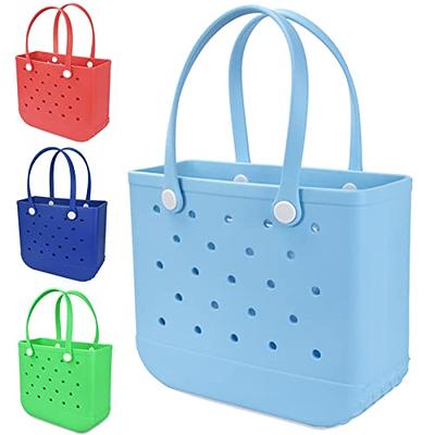 Beach Bag, Oversized Rubber Beach Bag, Washable Open Tote Bag Durable EVA  Tote Travel Bags for Outdoor Sport