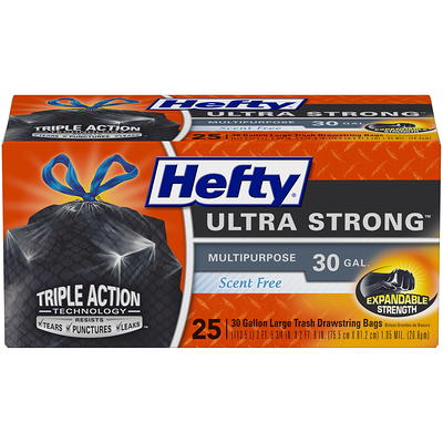 Hefty Ultra Strong Fabuloso 30 Gallon Trash Bags - 34ct : Target