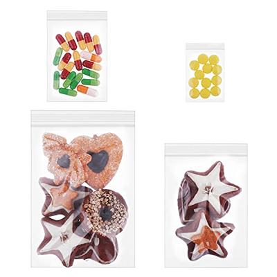 Small Plastic Bags, 300 PCS Mini Baggies, 3 Assorted Sizes