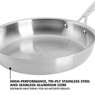 LEXI HOME Diamond Tri-ply 10 Inch Stainless Steel Nonstick Frying