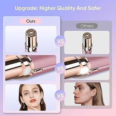 Facial Hair Removal for Women | Painless Hair Remover | USB Rechargeable  Ladies Electric Shaver | Waterproof with LED Light | Remover for Peach  fuzz