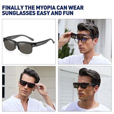 Polarized Fit over wrap around Sunglasses Fishing Flip up eyeglasses Goggles