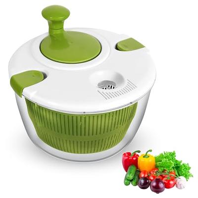 ExcelSteel Functional, Fruits, Vegetables Mini Salad Spinner, 1.4 Qt, White