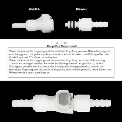 Fitting Fuel Line Quick Connector 1/4 Barb to 3/8 Bundy Female Elbow 90  Degree Nylon Tube