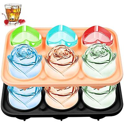 Ice Cube Trays with Lids, Large Ice Cubes Food Grade Silicone Gel