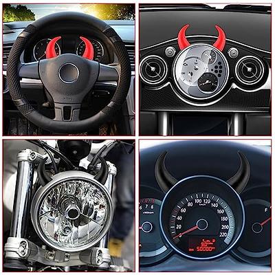 2pcs Steering Wheel Panel Cover Trim Sticker Decal for Ford Bronco Sport Red