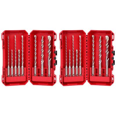 Milwaukee 2-Cutter SDS-PLUS Carbide Hammer Drill Bit Set (5-Piece)  48-20-7490 - The Home Depot