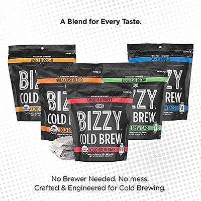 Bizzy Cold Brew Coffee, Decaf Blend, Coarse Ground Coffee, Specialty  Grade, 100% Arabica