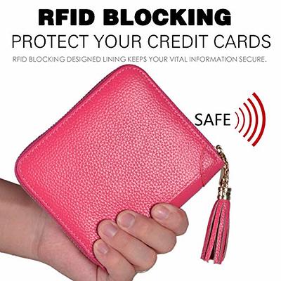 Lined Zippered Card Holder with RFID 