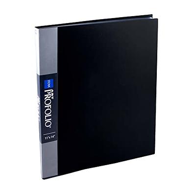 Art Portfolio 9X12 Folder - (Black), Portfolio Folder for Artwork, 9 X 12  Art Folder, 24 Pockets Display 48 Pages, Portfolio Binder, Sketch Portfolio,  Art Binder, 9X12 Art Portfolio Kids