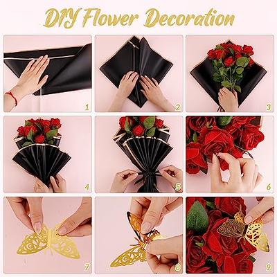 Tenceur 720 Sheets 24 Colors Flower Wrapping Paper Bulk Bouquets Floral  Papers with Gold Edge Waterproof Florist Gift Package Sheets for DIY Craft  Wedding Birthday Graduation Decor 23 x 23 Inch - Yahoo Shopping