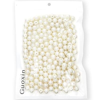 8mm 200pcs White Pearl Round Shape Faux Pearls bulk Beads For Jewelry  Making, Bracelets, Necklaces, Hairs, Crafts, Decoration