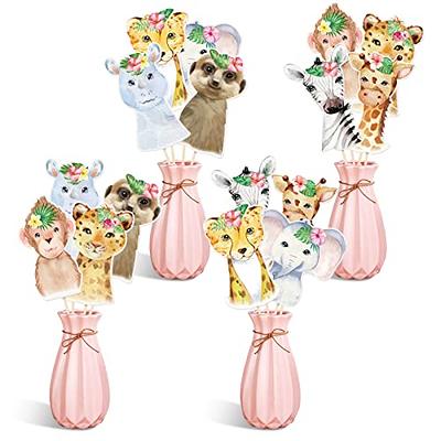 Giraffe Cupcake Toppers for Birthday Party or Baby Shower 12 Count Jungle  Theme, Party Decorations Supplies, Animal, Baby, Picks 