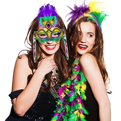 Mardi Gras Party Supplies White Feather Boas