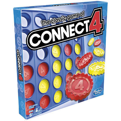 Connect 4 Classic Grid Board Game, 4 in a Row Game for Kids, 2 Player  Strategy Board Games, Ages 6+ 