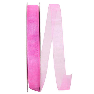 Offray 0.875 Single Face Satin Light Pink Ribbon, 1 Each