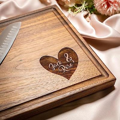 Personalized Cutting Boards, Custom Wedding, Anniversary or Housewarming  Gift Idea, Wood Engraved Charcuterie Board for Kitchen or Chef, Stylish