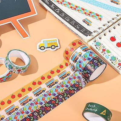 Whaline 12 Rolls Back to School Washi Tape First Day of School