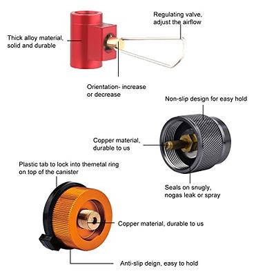 SAVITA 3pcs Butane Fuel Canister Refill Adapter Set, Propane/Isobutane/ Butane/Refill Adapters Set, Butane Fuel Canister Shifter, Camping  Backpacking Stove Refill Adapter Valve for 1LB Propane Gas Tan - Yahoo  Shopping