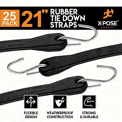 Replacement Rubber Tarp Strap Hooks: 100-Count Bag