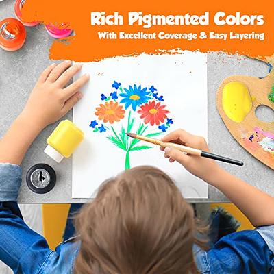 Washable Paint for Kids – 8 Ct Finger Paint (2 oz Each) Tempera