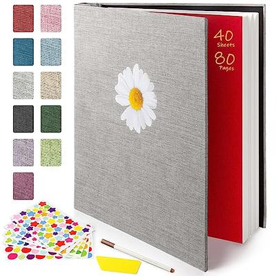  Cherrich Small Photo Album 4x6, Pack of 2 Linen