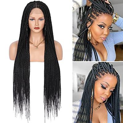 Long Micro Braid Braided Wig, Lace Front Wig, Full Lace Wig, Frontal Wig, Braid  Wig, Braided Lace Wigs, Micro Braids Full Lace Wig 