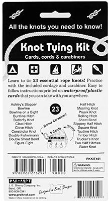 Knot Tying Kit  Pro-Knot Best Rope Knot Cards, two practice cords and a  carabiner - Yahoo Shopping
