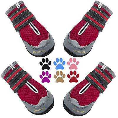 Hcpet Dog Boots Waterproof Dog Shoes for Medium Large Dogs, Anti-Slip Dog  Booties Paw Protector for for Hot Pavement Winter Snow Hiking with