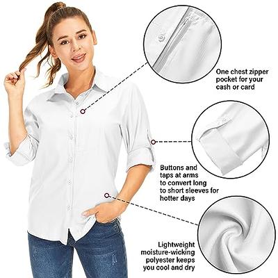 Women's Long Sleeve Safari Clothes UPF 50+ Hiking Fishing Shirts,Sun  Protection Quick Dry Light Cooling Shirts(5019 White XL) - Yahoo Shopping